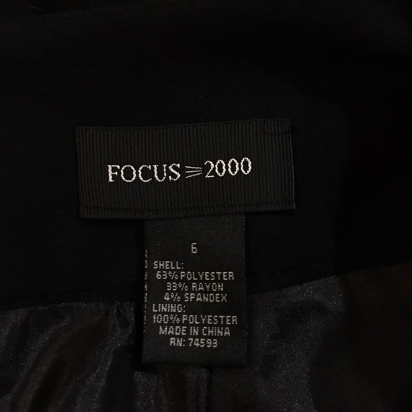 4/$20 Focus 2000 Black Skirt Size 6 - Picture 5 of 7